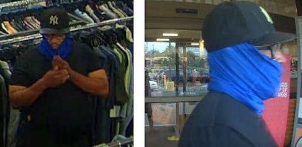 Police in Roseville believe this man, shown in surviellence images, is responsible for several incidents of groping females in recent weeks.