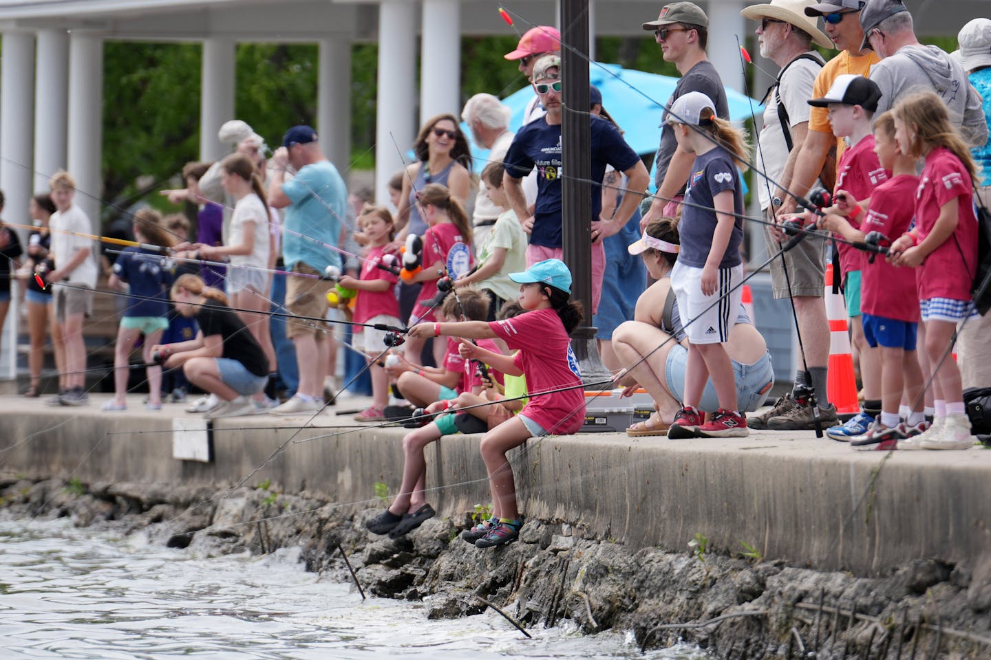 Annunciation community goes fishing to honor Fletcher Merkel