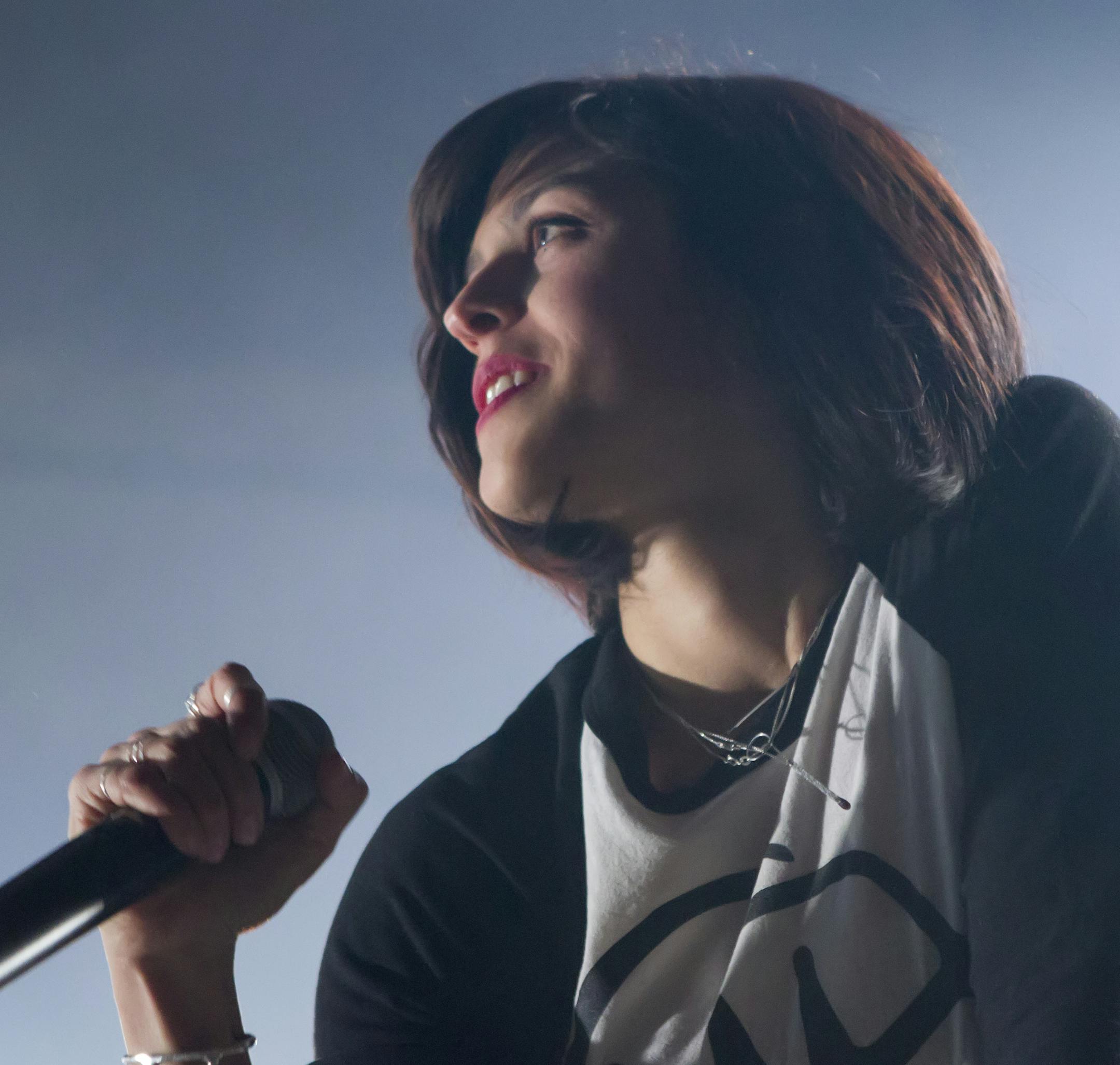 Doomtree's Dessa performs on the main stage at Doomtree Zoo on October 3, 2015 at CHS Field in St. Paul, Minnesota.[Special to Star Tribune Matt Blewett ï matt@mattebphoto.com 131220 20041398A Slug: DOOMTREE1004]