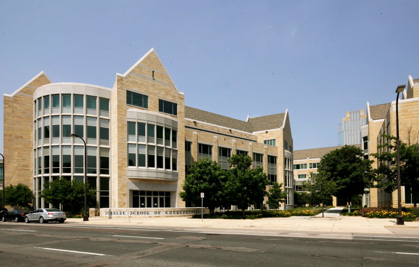 University of St. Thomas downtown Minneapolis campus at 11th Street and Harmon Ave in Minneapolis, MN.