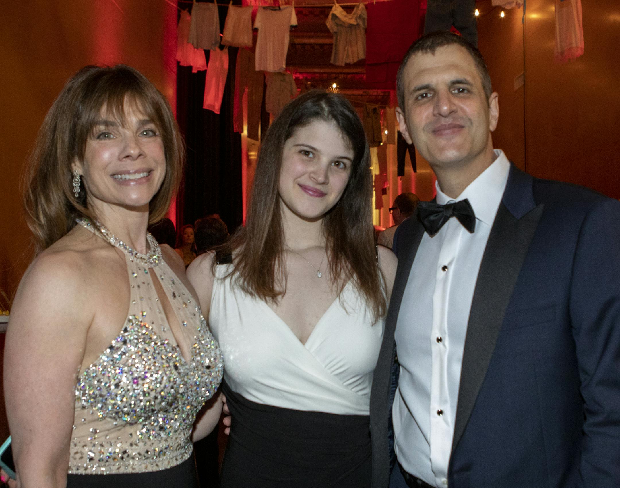 Deirdre, Samantha and Joseph Haj.