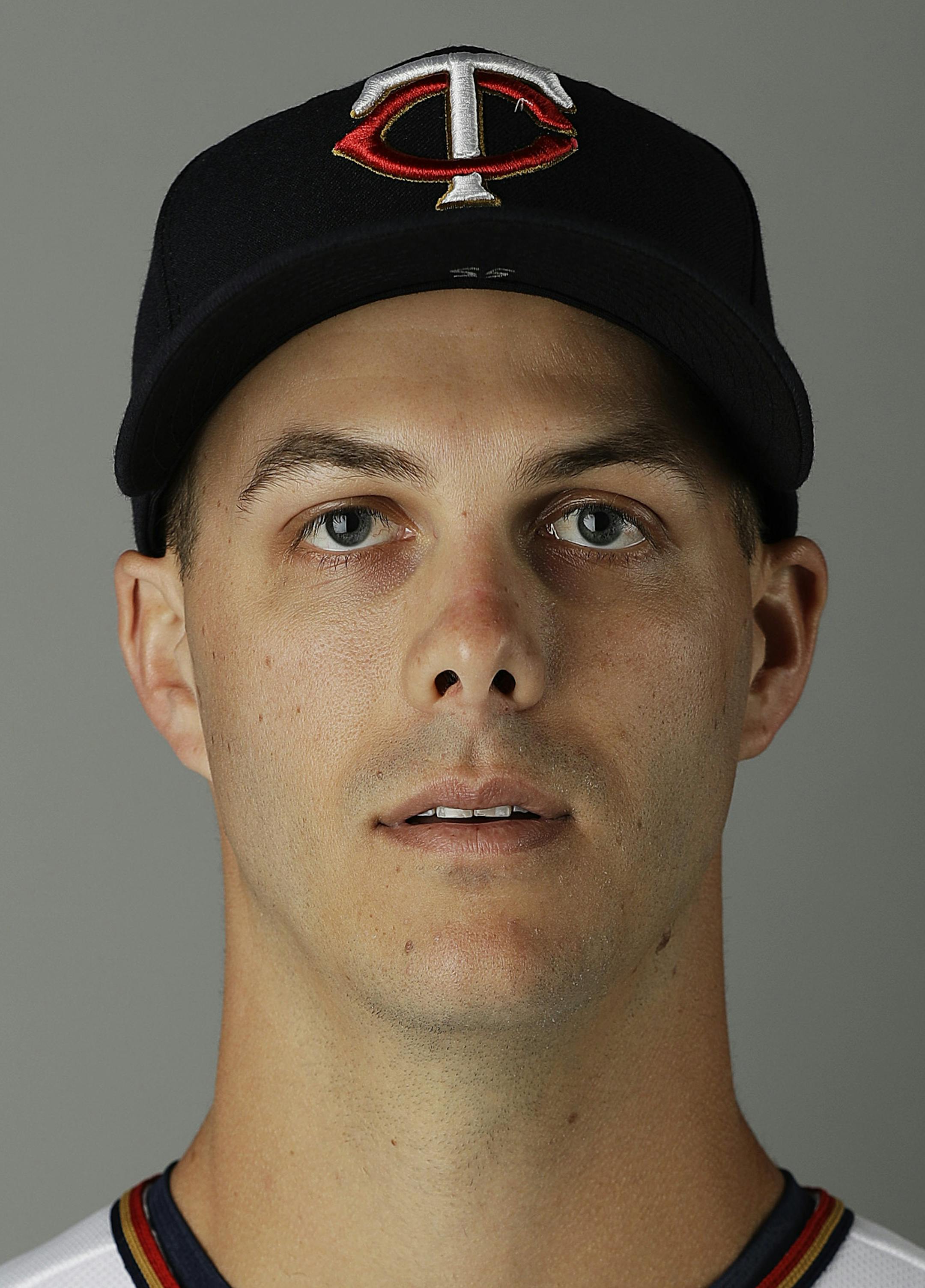 This is a 2017 photo of Taylor Rogers of the Minnesota Twins baseball team. This image reflects the 2017 active roster as of Thursday, Feb. 23, 2017 when this image was taken. (AP Photo/David Goldman) ORG XMIT: FLDG101