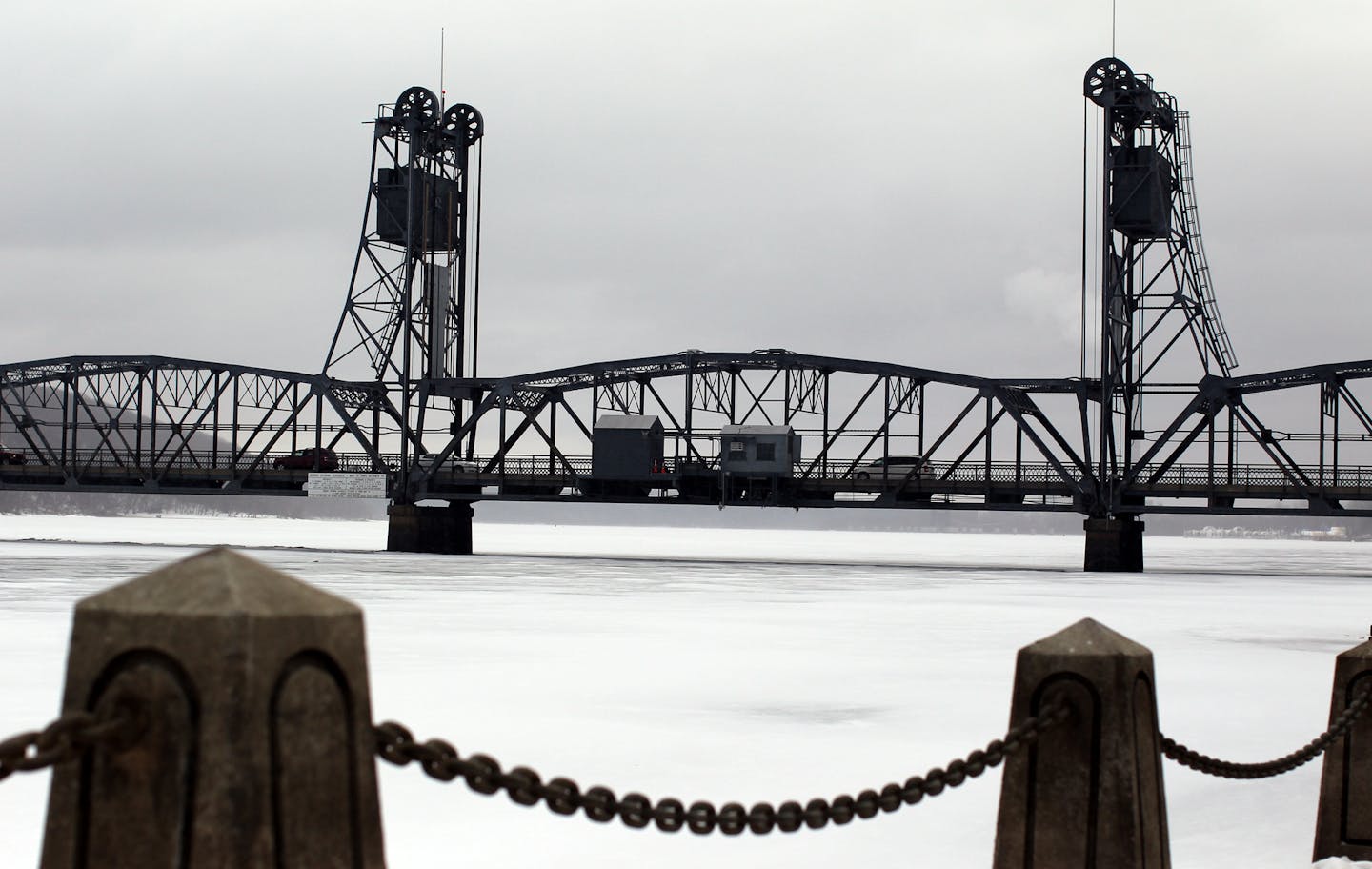 The Stillwater Lift Bridge, one of two surviving pre-World War II vertical-lift bridges in Minnesota and Wisconsin, is listed on the National Register of Historic Places.