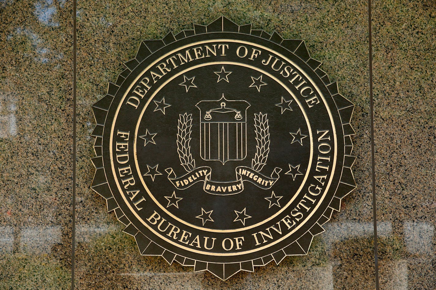 The FBI seal is seen outside the headquarters building in Washington, D.C. on July 5, 2016. (Yuri Gripas/AFP/Getty Images/TNS)