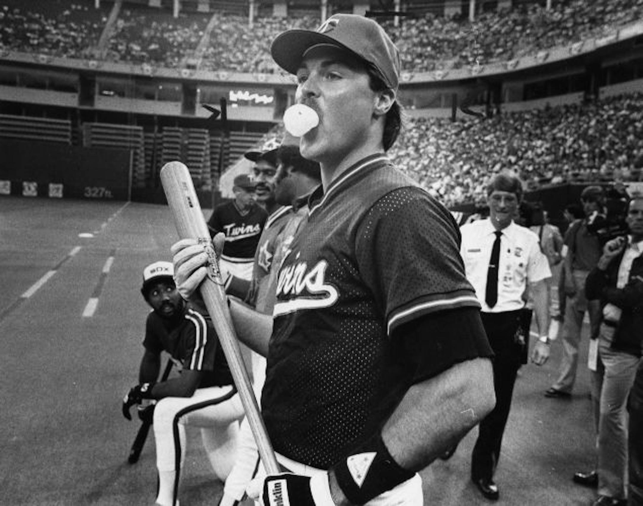 Tom Brunansky at the 1985 All-Star Game at the Metrodome.