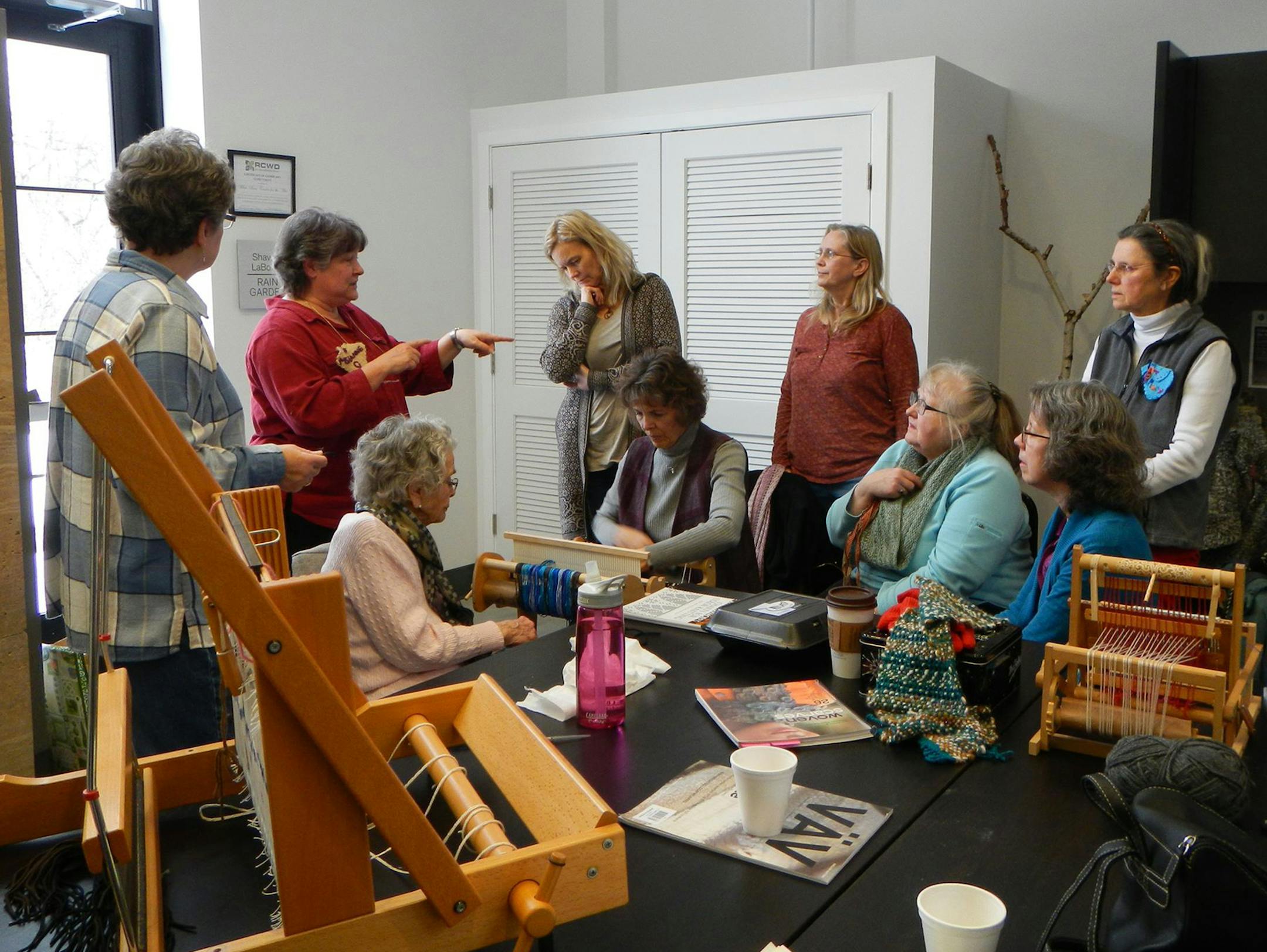 Jeanne Molamphy was at the White Bear Lake Center for the Arts with other weavers and their looms. Handout photo ORG XMIT: UuZ0FJ_-81ZL0K23-ie2