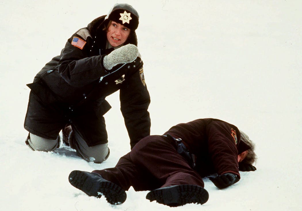Frances McDormand played Police Chief Marge Gunderson in “Fargo.”
