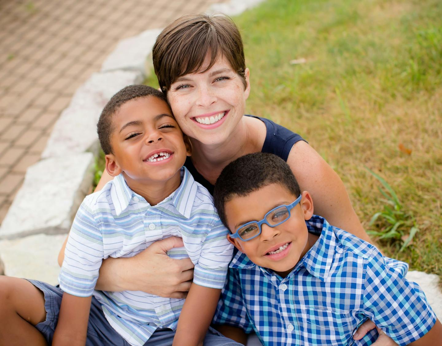 Tessie Sylvester and her children