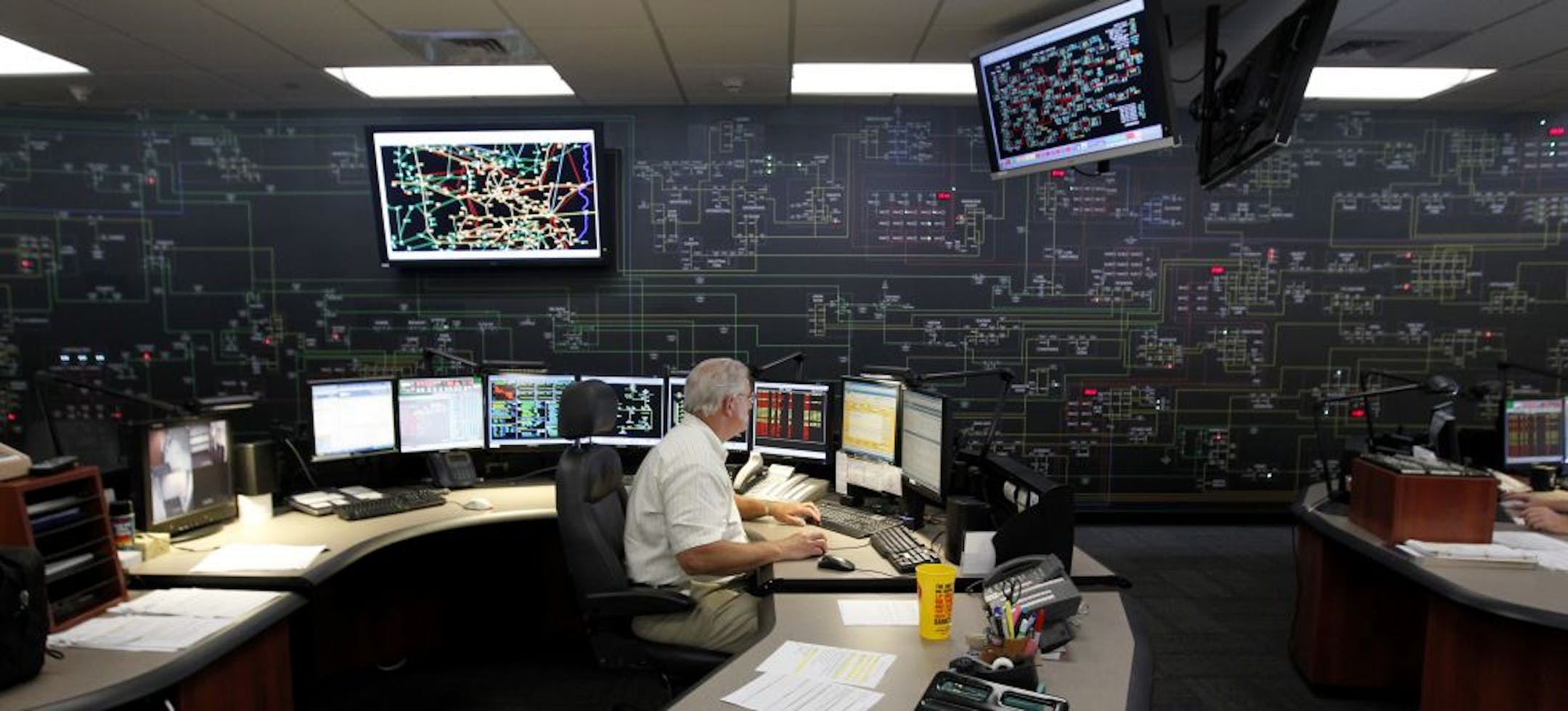The Xcel Energy control center in downtown Minneapolis, Minn.