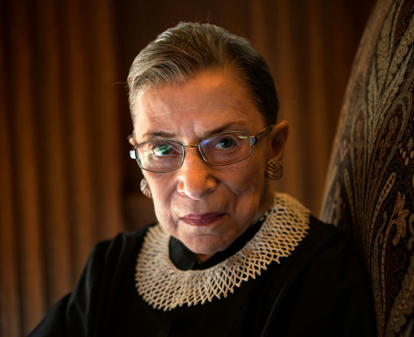 Supreme Court Justice Ruth Bader Ginsburg celebrated her 20th anniversary on the bench in 2013. MUST CREDIT: Washington Post photo by Nikki Kahn.