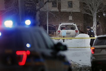 The vehicle with the blown out back window was being investigated. Police are on the scene of what is reported to be an officer-involved shooting in B