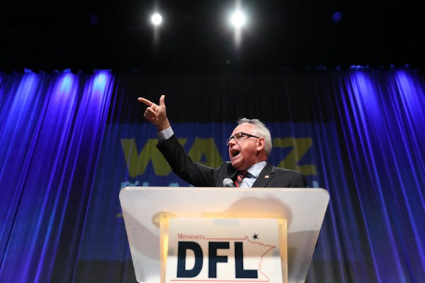 Gov. Tim Walz spoke at the DFL State Convention four years ago.