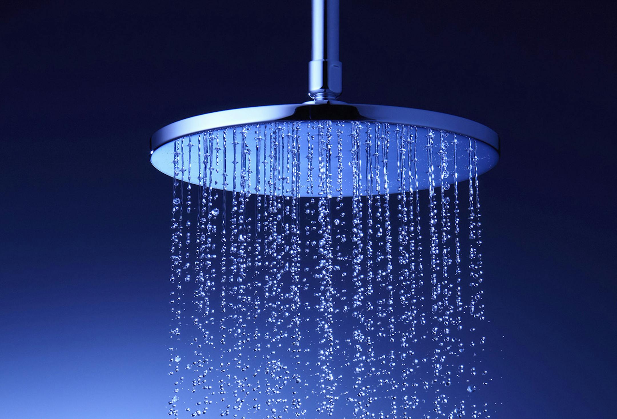 Look for a rain showerhead that meets or beats your local water use codes. (Kohler)