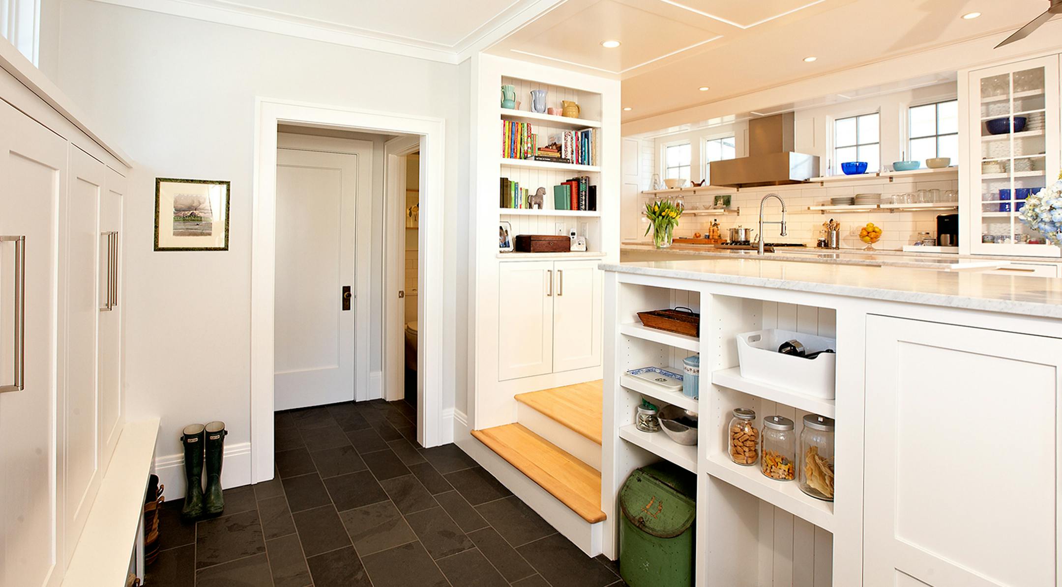 Everyday Solutions: Mudroom addition by Todd Hansaen, Albertsson Hansen Architecture. Credit Adan Torres