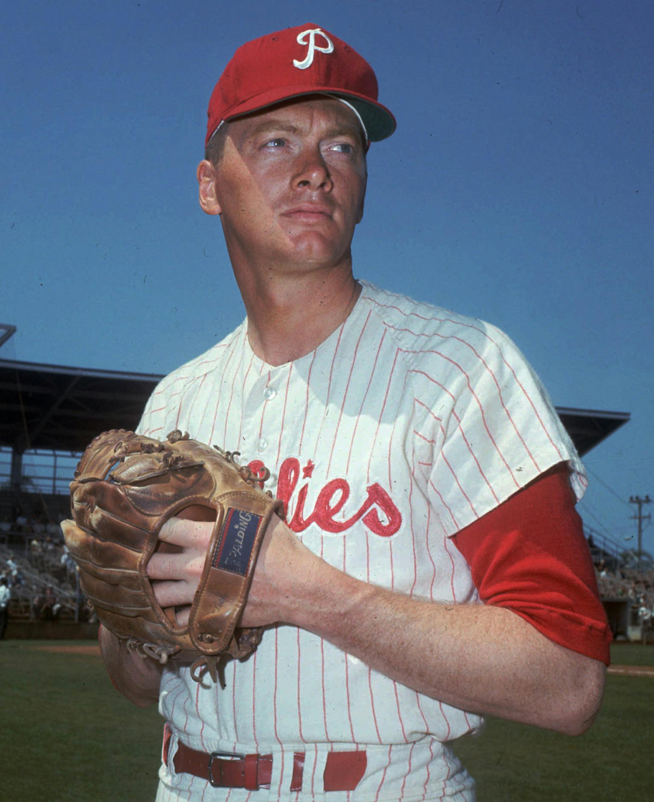 ** FILE **Philadelphia Phillies' pitcher Jim Bunning shown in March 1966, in this undate file photo. Bunning was elected to the U.S. Senate in 1998 as a senator from Kentucky. In 2006, former NFL quarterback Heath Shuler is making a run as a Democrat for a House seat in western North Carolina and Pittsburgh Steelers Hall of Fame wide receiver Lynn Swann is the Republican going against incumbent Democrat Ed Rendell for Pennsylvania governor. (AP Photo) ORG XMIT: WX110