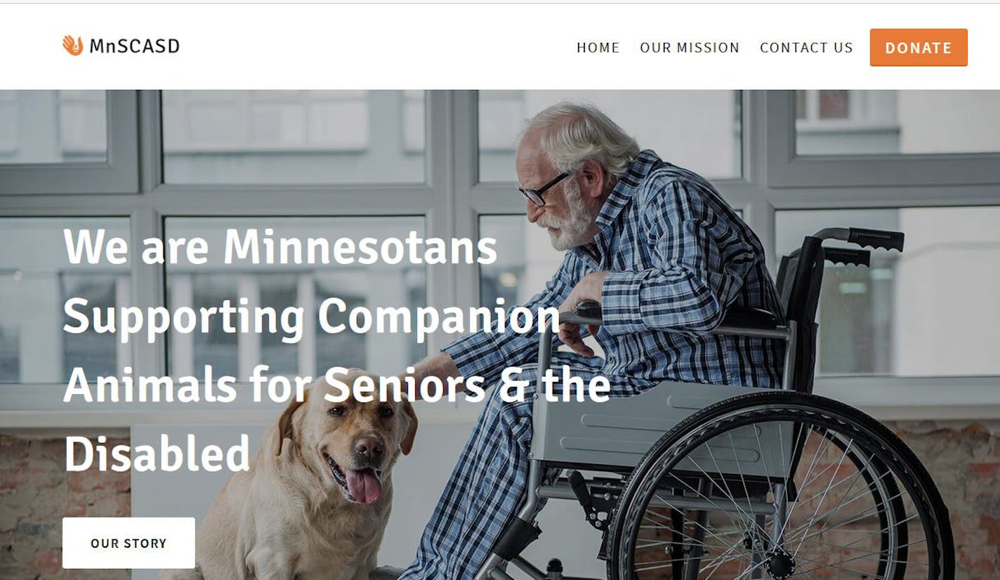 MnSCASD supports companion animals for seniors and the disabled.