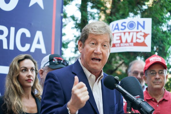 Former U.S. Rep. Jason Lewis, a Republican, announced at the Minnesota State Fair that he will challenge Democratic U.S. Sen. Tina Smith in the 2020 e
