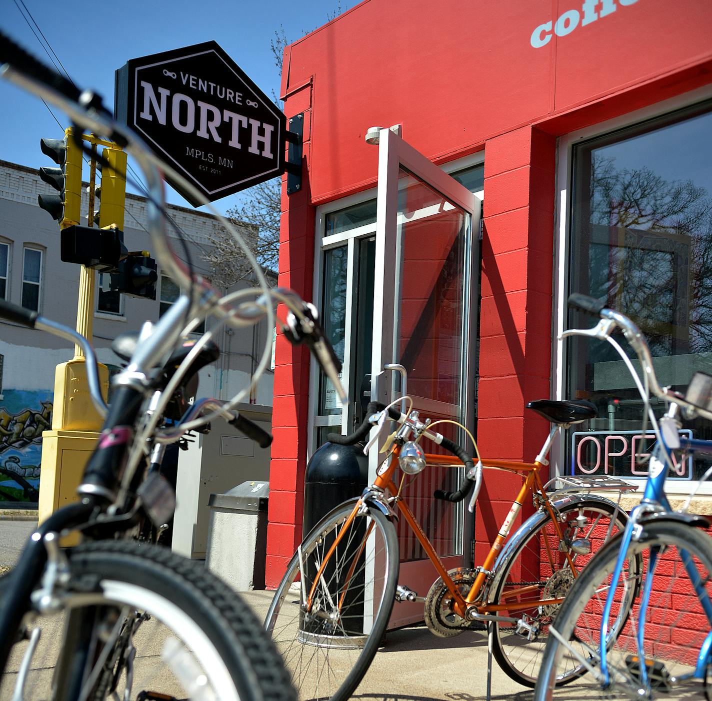 Venture North in north Minneapolis is a full bike repair shop, coffee bar and offers youth apprenticeships. ] (SPECIAL TO THE STAR TRIBUNE/BRE McGEE) **Venture North