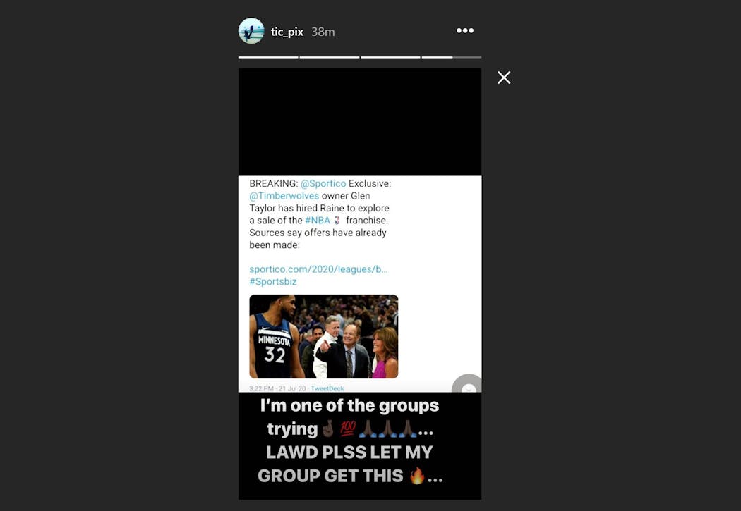 Kevin Garnett’s Instagram post Tuesday afternoon.