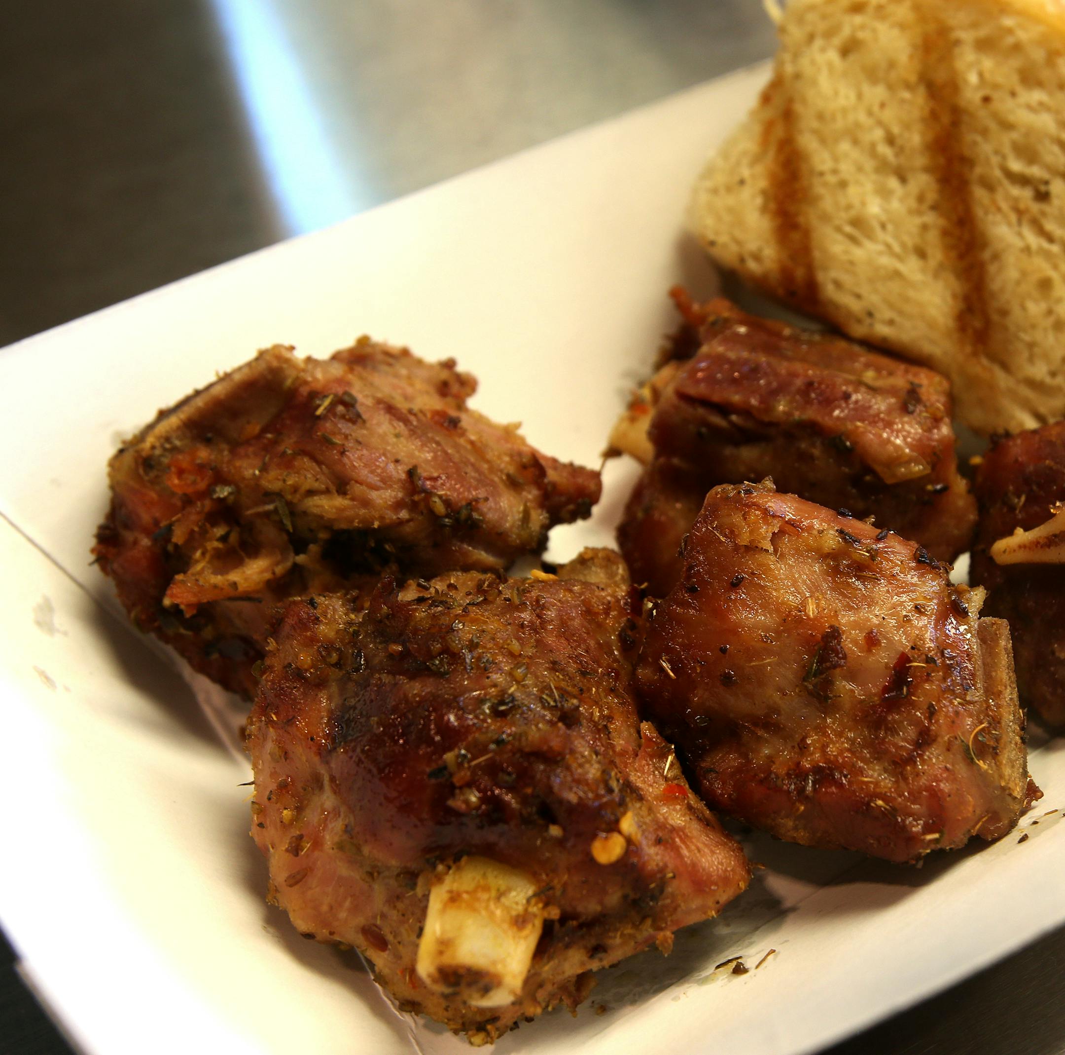 Porketta Pig Wings at the Mancinis booth at the Minnesota State Fair in St. Paul, MN on August 22, 2013. ] JOELKOYAMA‚Ä¢joel koyama@startribune