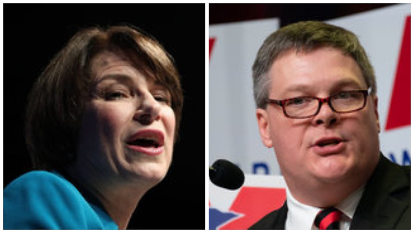 U.S. Sen. Amy Klobuchar and Rep. Jim Newberger