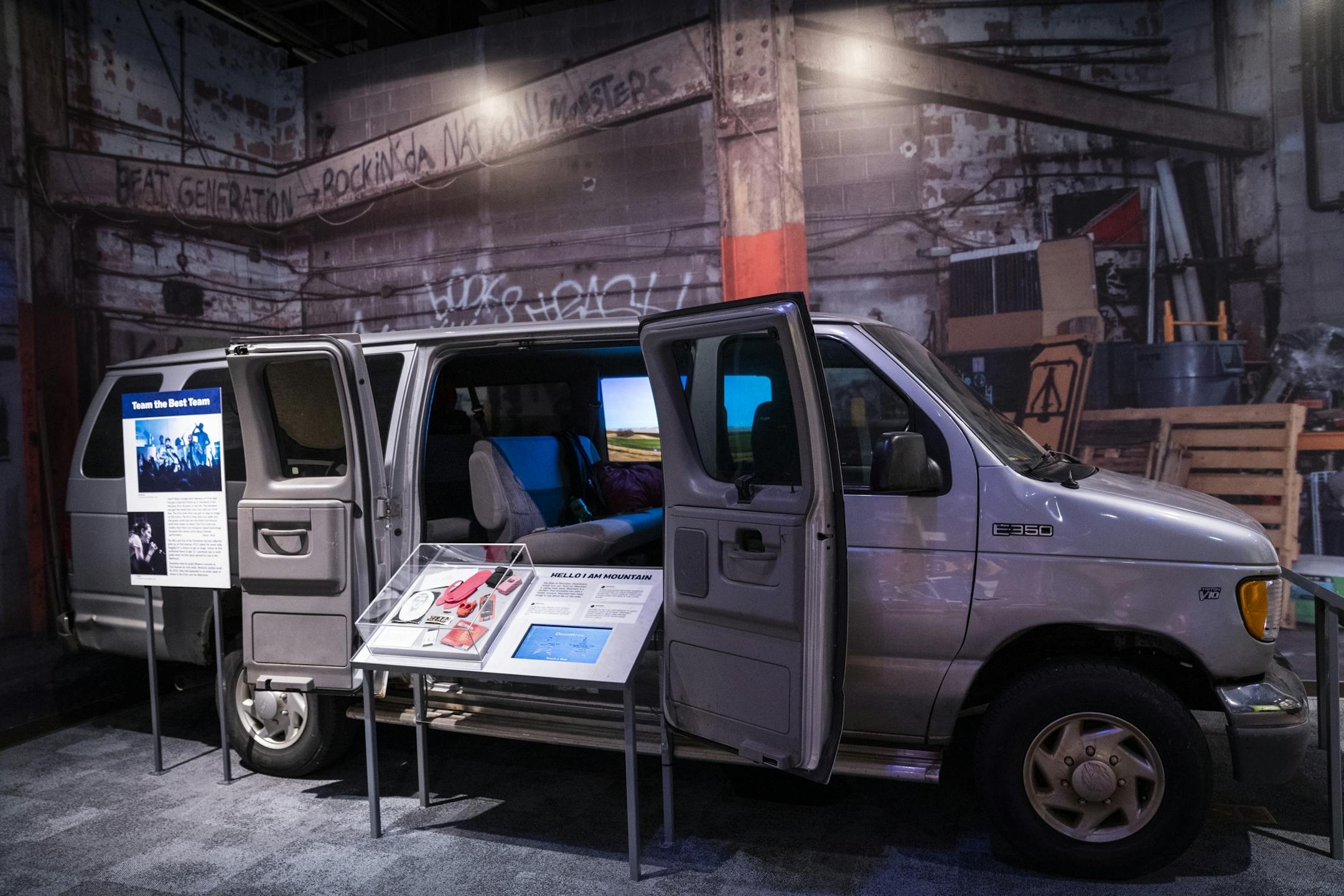 "Mountain" the touring van used by Doomtree.