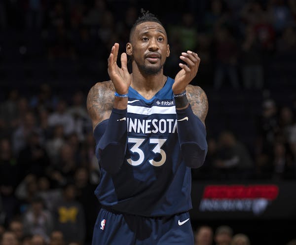 Forward Robert Covington has been a "great example" to the Timberwolves' young players, coach Ryan Saunders said.