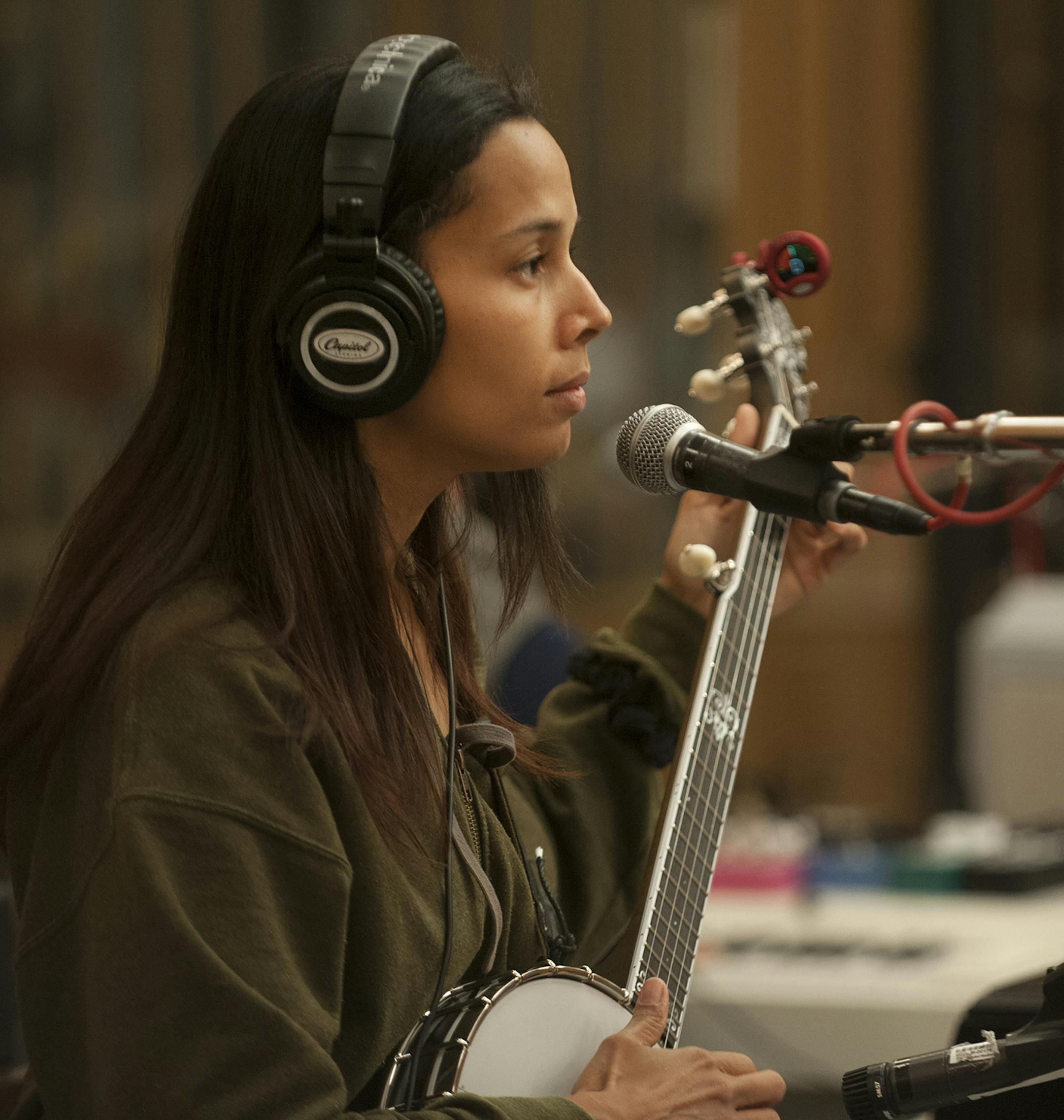 Rhiannon Giddens in LOST SONGS: THE BASEMENT TAPES CONTINUED. Photo - Merrick Morton/Courtesy of SHOWTIME
