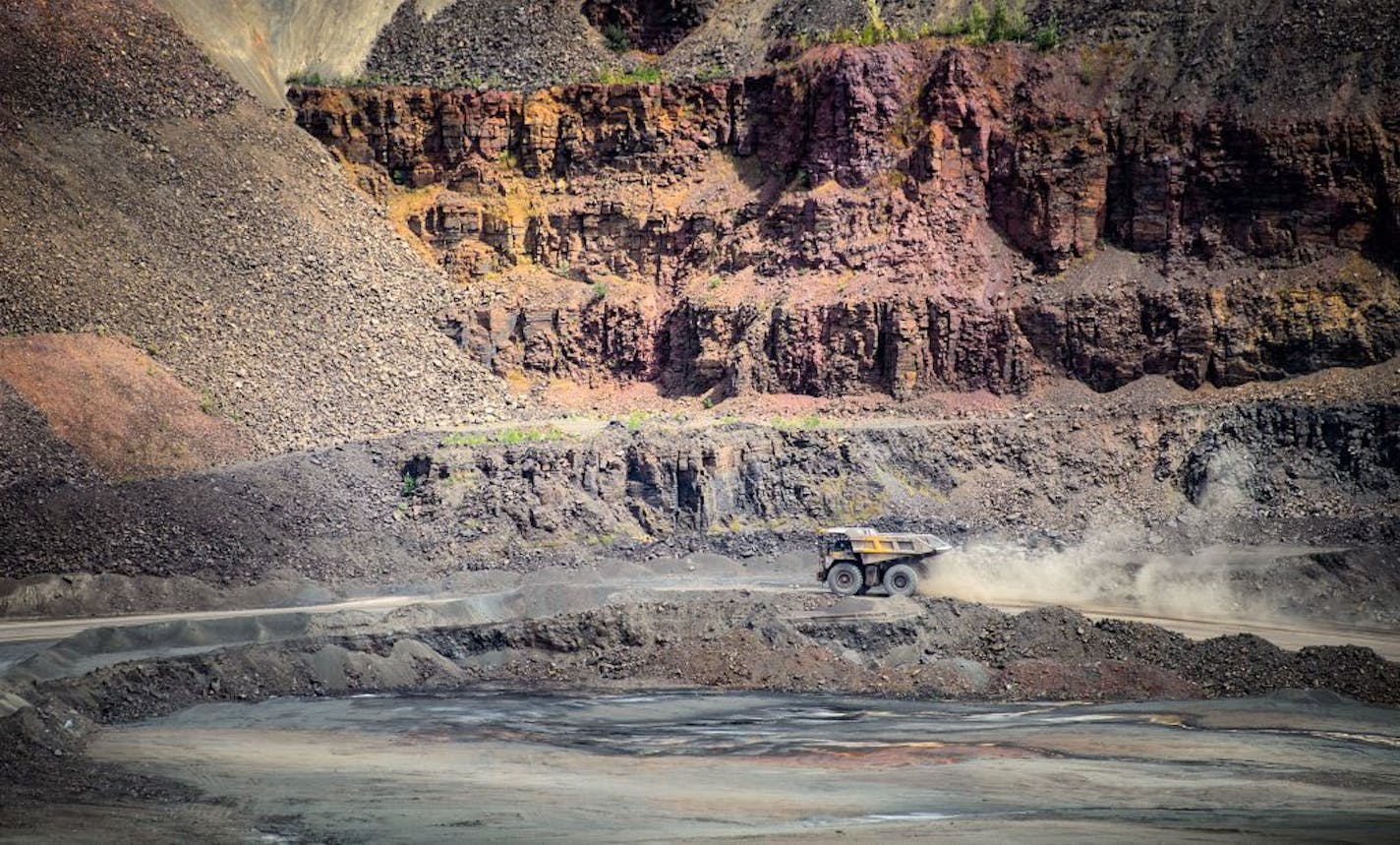 The Minntac taconite mine in Mountain Iron, Minnesota.