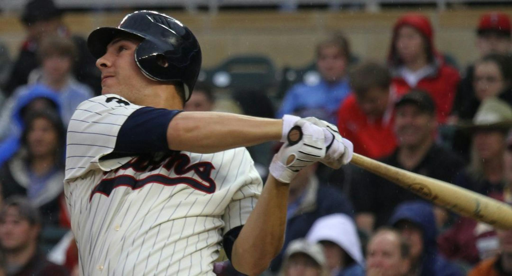 Twins vs San Diego. Twins Danny Valencia hit a home run in the 2nd inning.