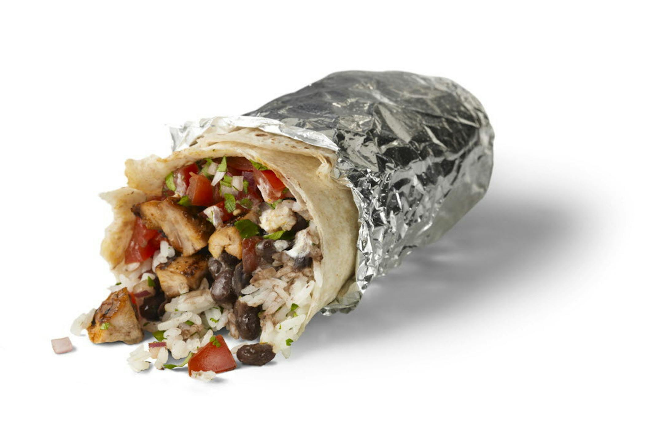 When it comes to calories, menu items at fast casual restaurants like this Chipotle burrito have more calories, on average, than typical fast food entrees, new research shows.