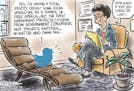 Editorial cartoon: Jeff Koterba on Twitter's troubles