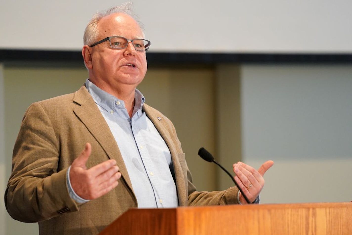 Gov. Tim Walz responded to remarks made my Senate Majority Leader Paul Gazelka during a press conference to announce a new executive order that eases restrictions on restaurants, gyms, and other areas of the economy Friday.