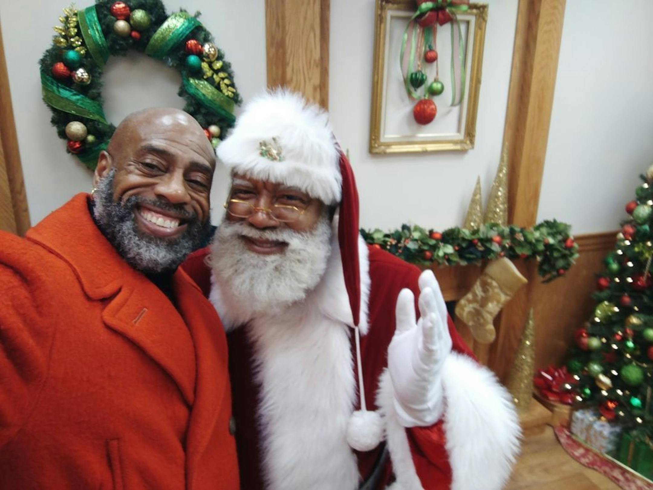 Richard Moody of Minneapolis couldn't pass up a visit to the Mall of America in on Dec. 21, 2016, to see the mall's first black Santa.