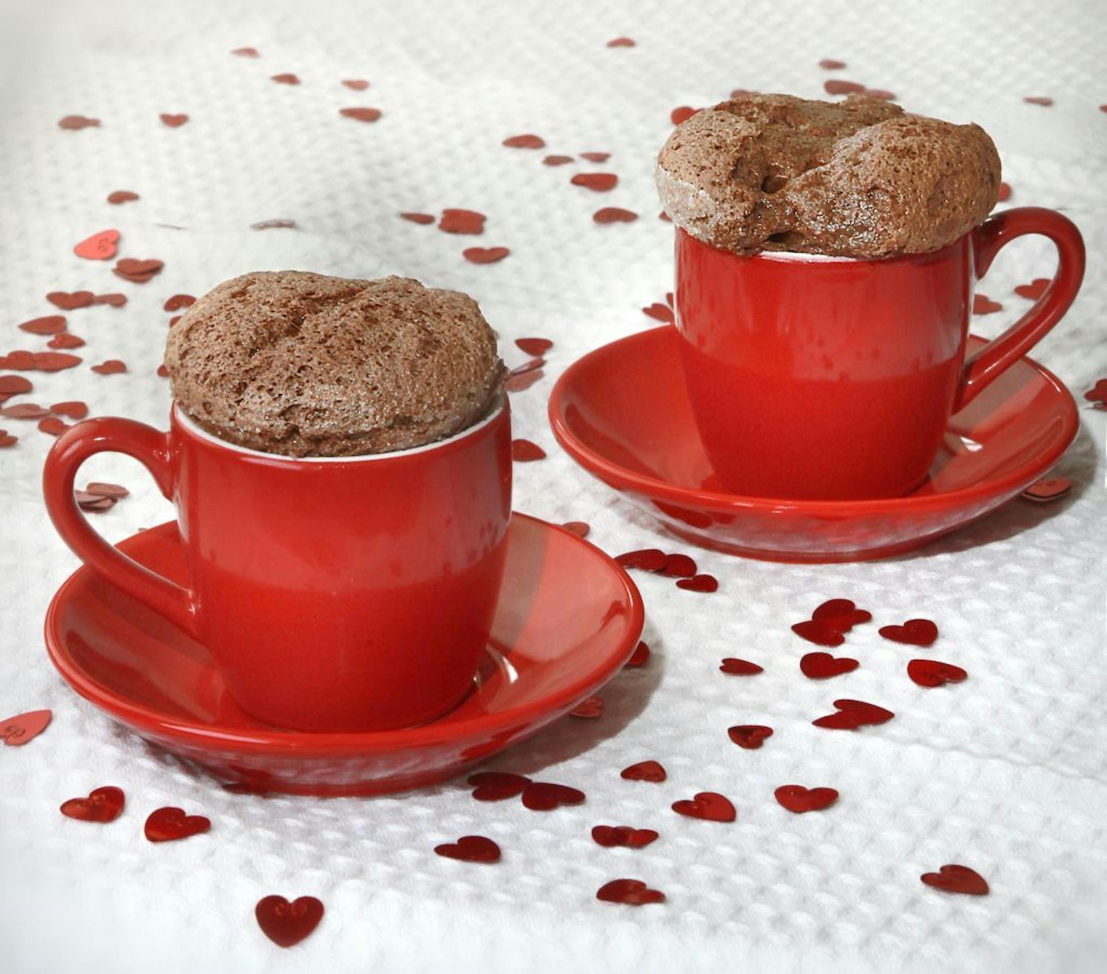 A chocolate souffle is a sure thing for ending a romantic Valentine's Day meal on an indulgent note.
