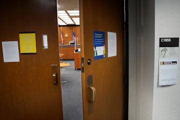 The courtroom where the Derek Chauvin trial took place. Two months after Chauvin’s trial, the Minnesota Supreme Court issued an order asking a commi