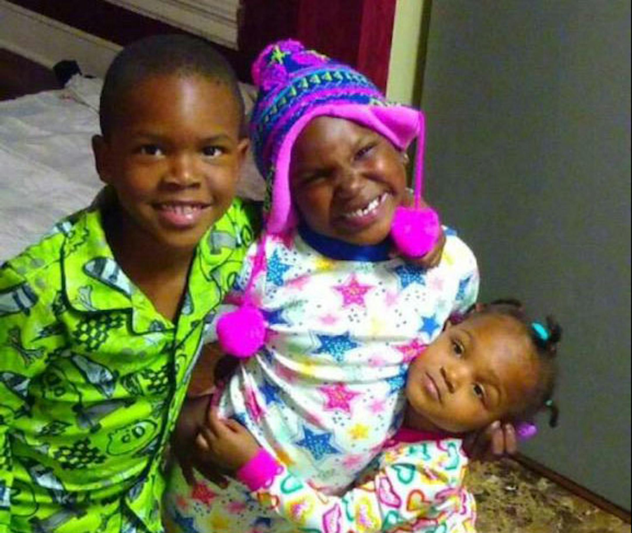 The Stewart children who were killed in the fire: Latorious, 6, Latora, 5, and Latorianna, who was about to turn 2.