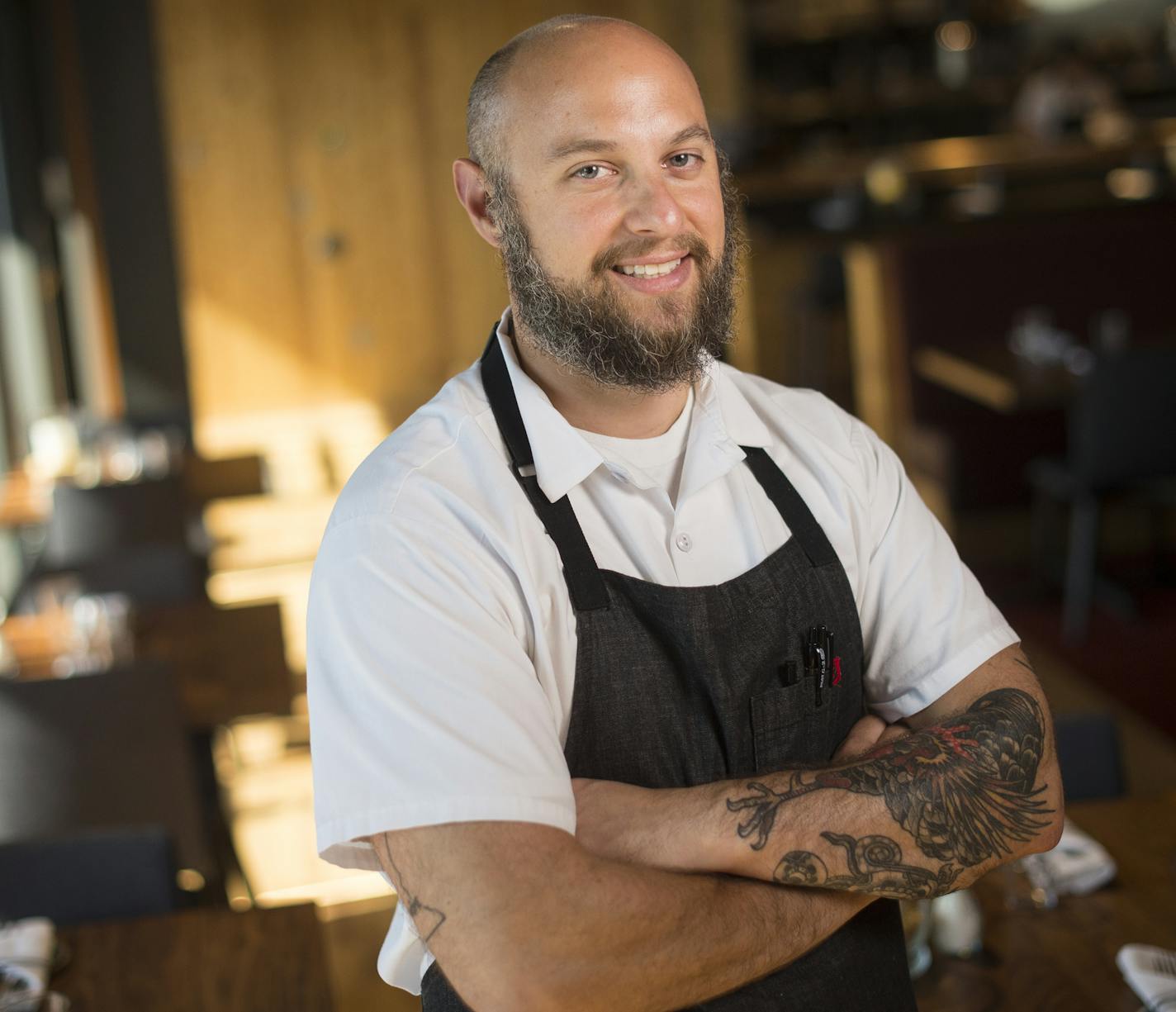 Surly chef Jorge Guzman. ] Aaron Lavinsky &#x2022; aaron.lavinsky@startribune.com Restaurant review of Surly Brewing's casual beer hall and the more formal Brewer's Table. Photographed Friday, July 17, 2015 in Minneapolis.