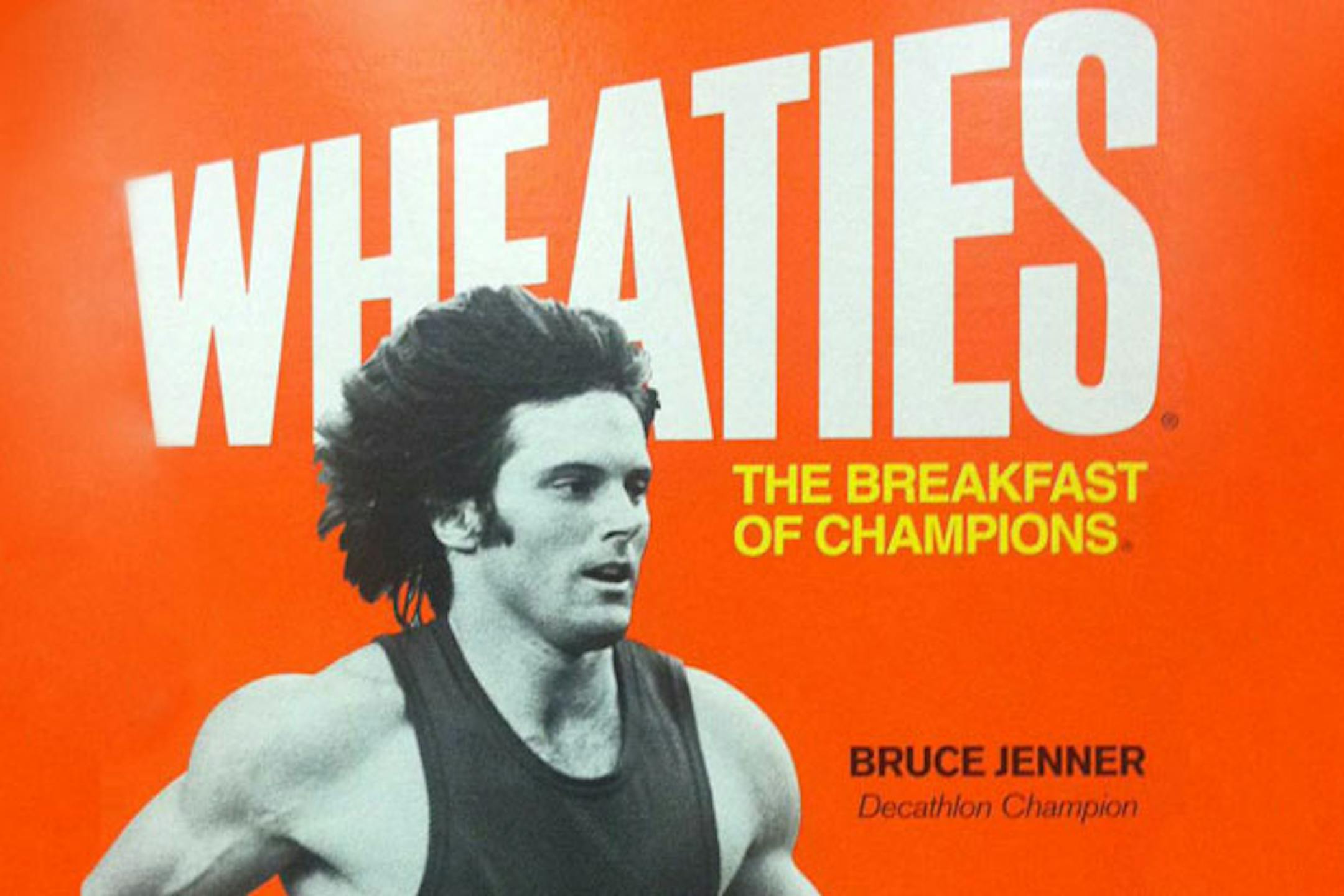 Bruce Jenner was an iconic image on Wheaties boxes.