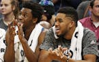 Timberwolves&#x2019; Andrew Wiggins, left, and Karl-Anthony Towns are both on pace to log more than 3,000 minutes this season. They rank third and fif