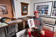 Pete Gorton’s mission is to uncover the history and share the story of Negro League pitching great John Wesley Donaldson. Here he held a copy of a p