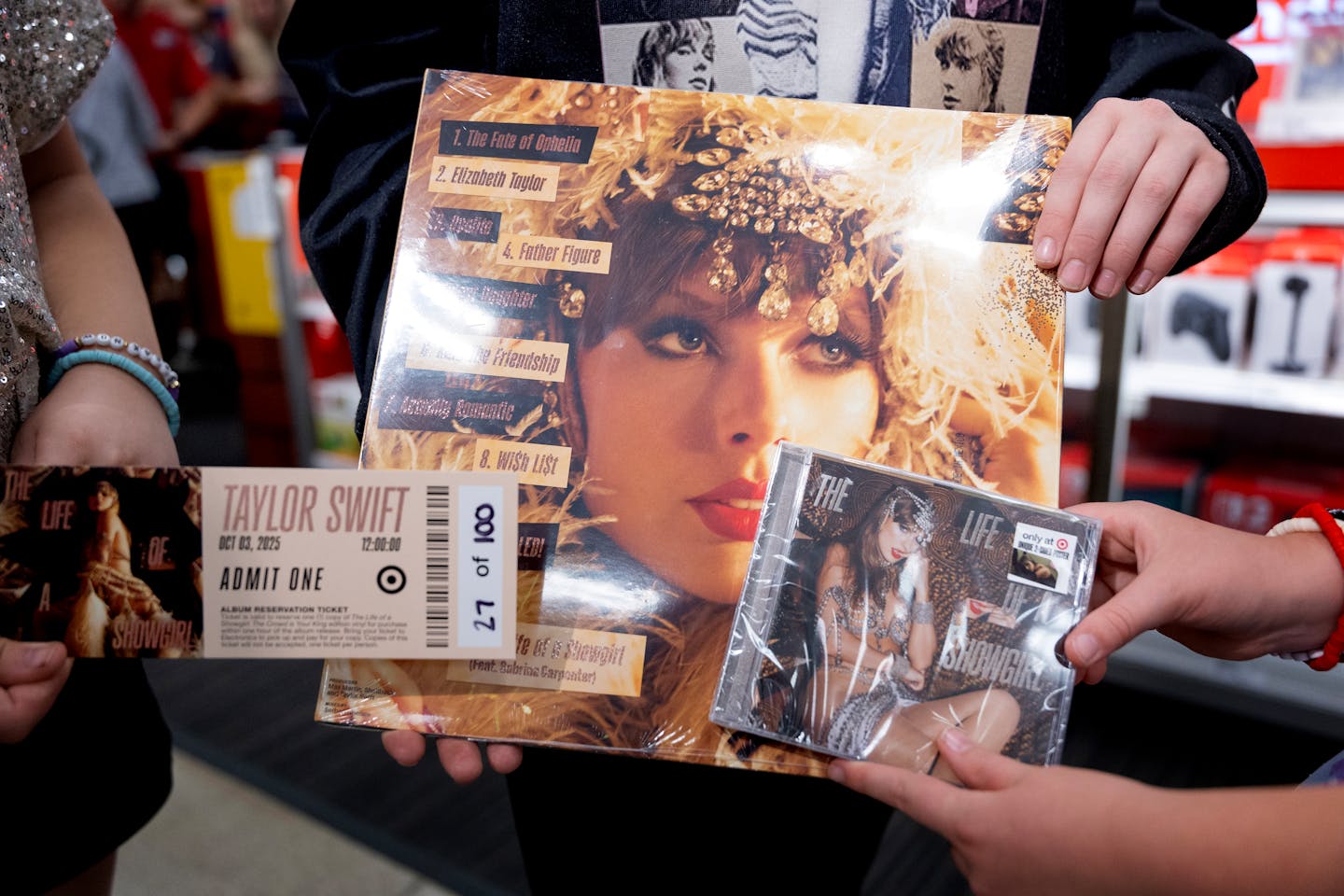 Swifties flock to Target stores for 'Showgirl' midnight release