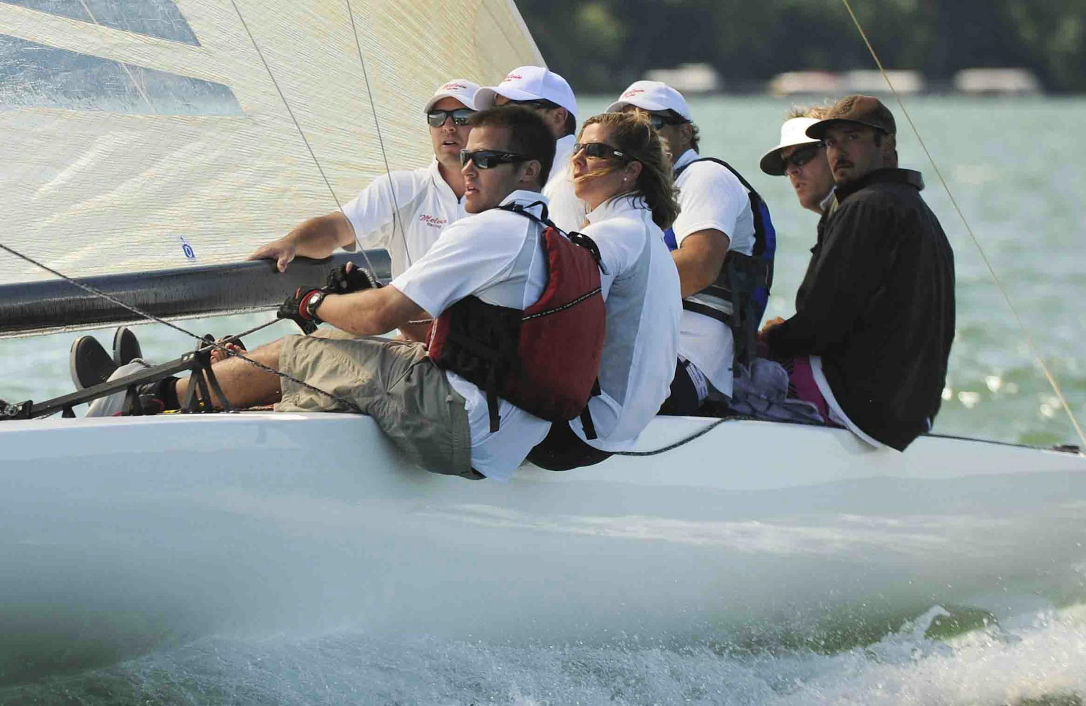 ILYA crew. from previous A-Scow regattas. All photos by Pat Dunsworth