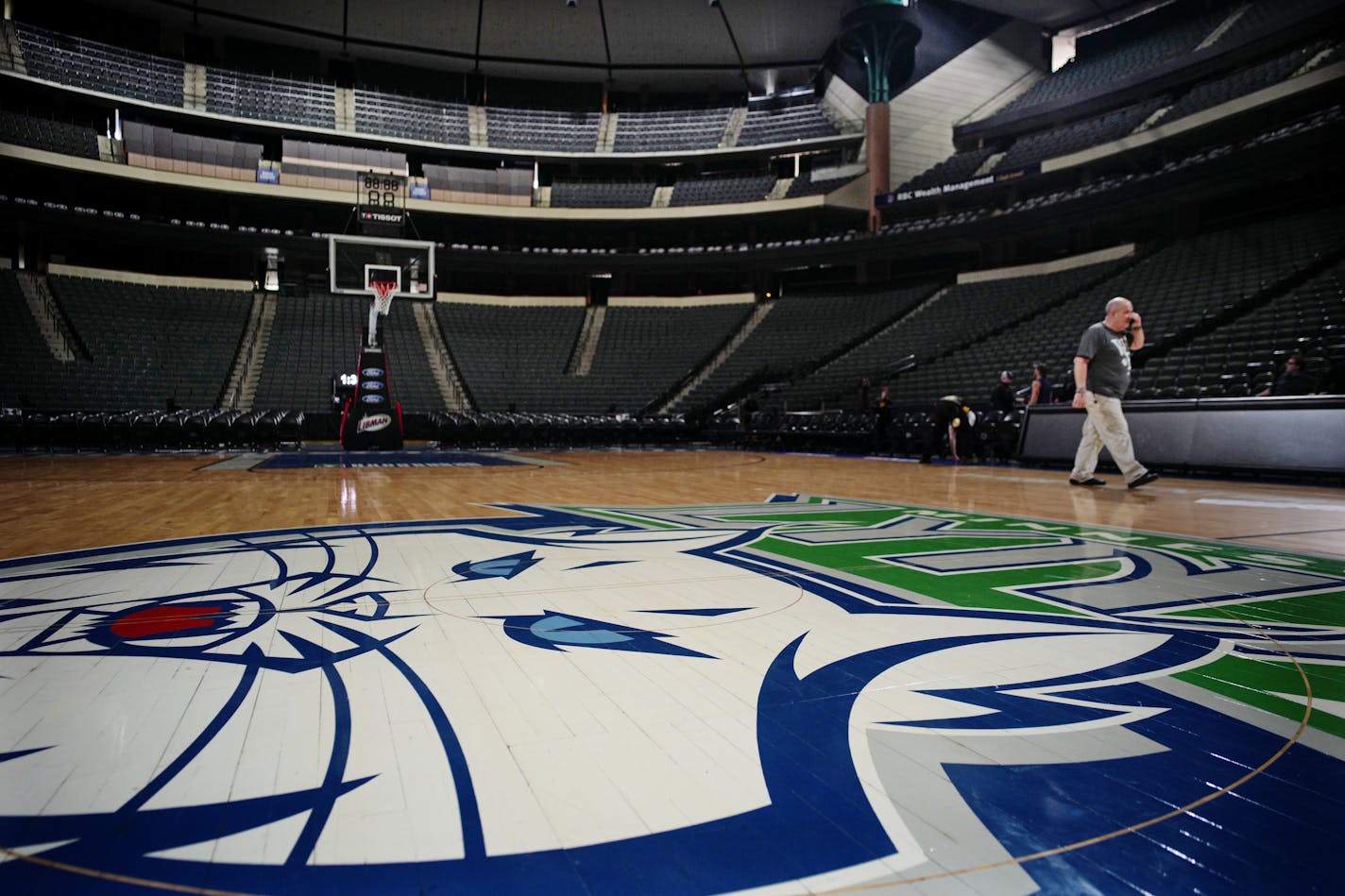 Xcel Energy Center is being converted from hockey to basketball for the Minnesota Lynx season, which begins Friday with a preseason game.