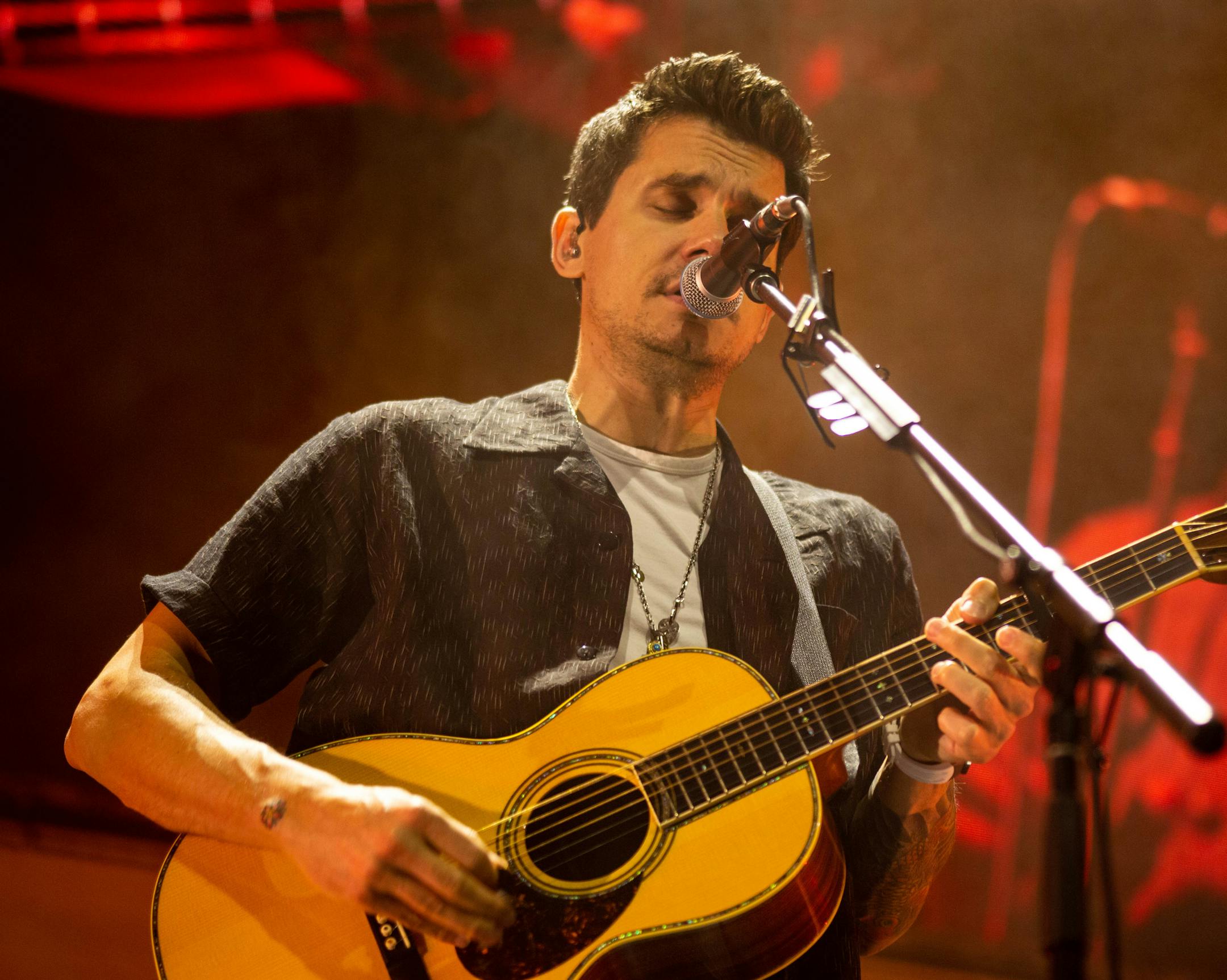 John Mayer performs at Xcel Energy Center Monday, August 5, 2019. ] NICOLE NERI &#x2022; nicole.neri@startribune.com