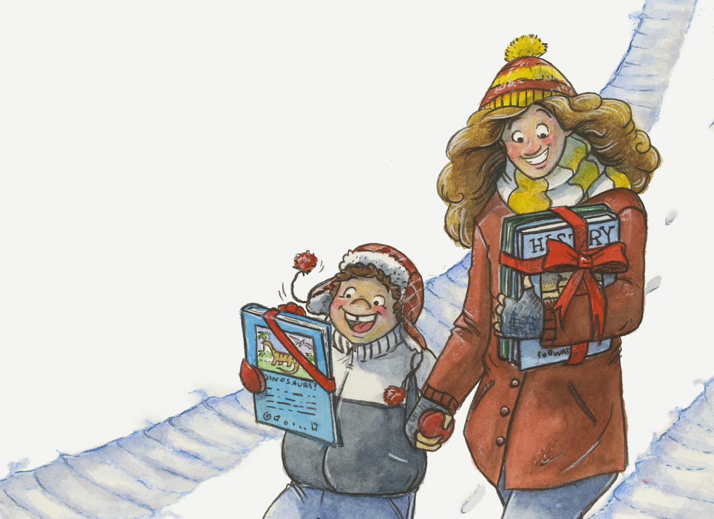 Holiday books gift guide 2013 Illustration by Rachael Balsaitis, special to the Star Tribune