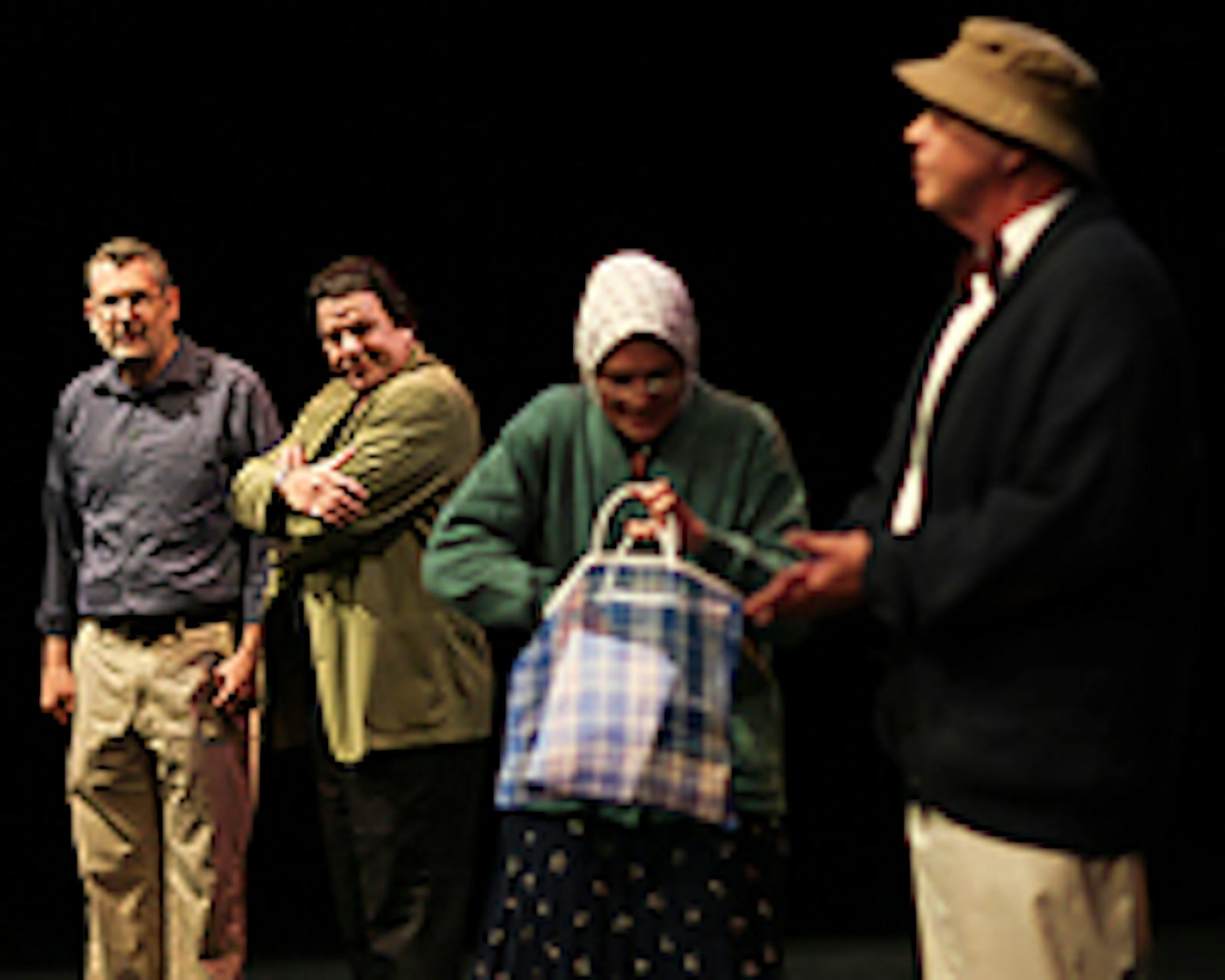 Ari Hoptman, left, Alex Cole, Catherine Johnson Justice and James Cada appear in a revival of James Vculek's "The Princeton Seventh"