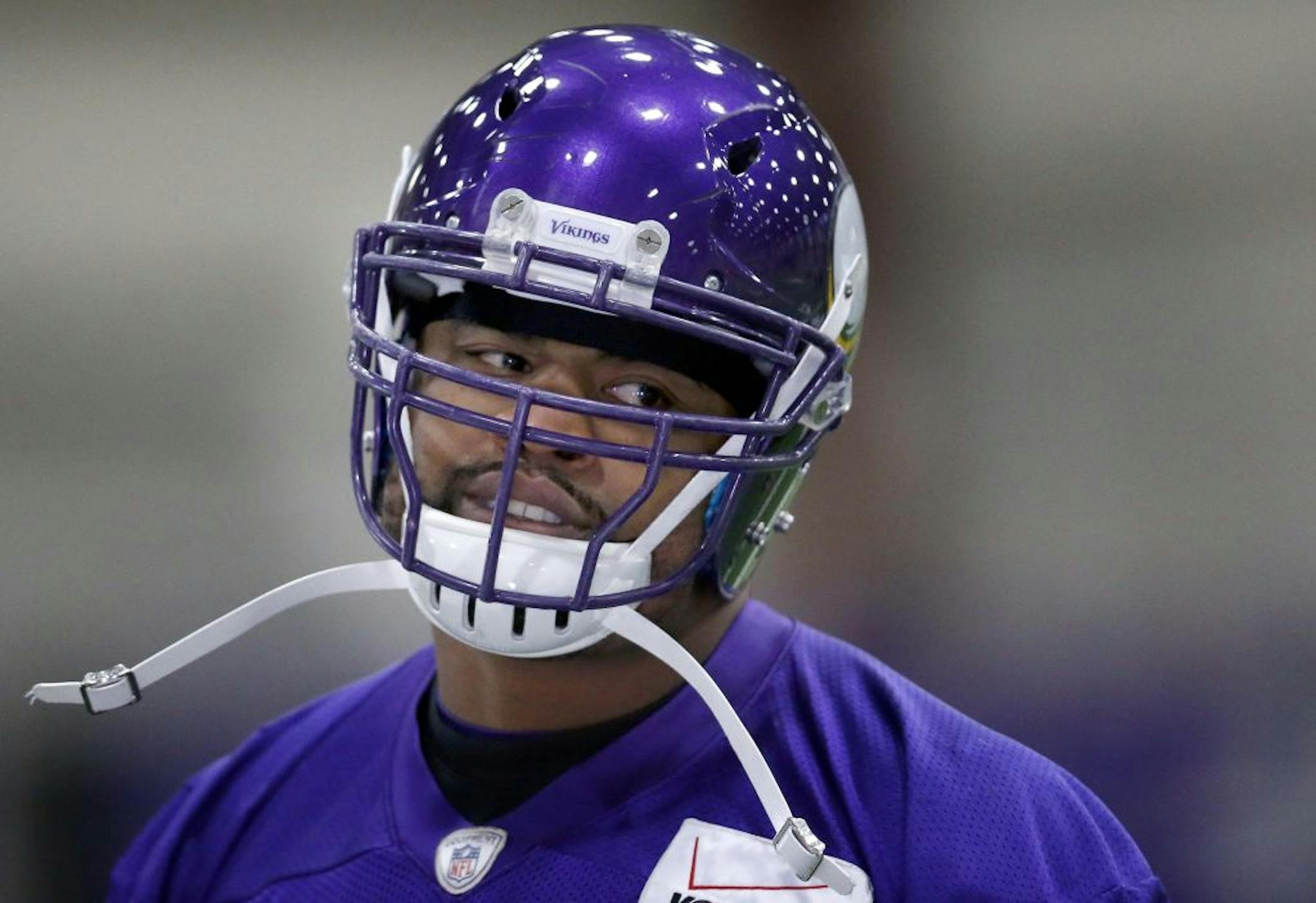 Minnesota Vikings defensive lineman Everson Griffen during practice on Thursday.
