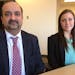 Imran Ali, left, is the new Washington County major crimes prosecutor. Brooke Throngard, right, is mining data that will help with arrests and prosecu