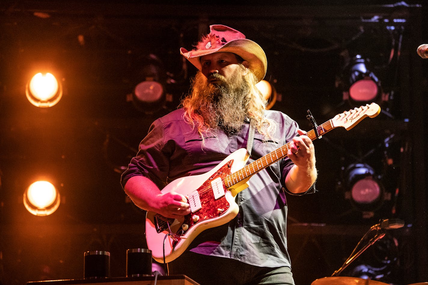 Chris Stapleton performs at Bourbon and Beyond Music Festival at Kentucky Exposition Center on Sunday, Sept. 18, 2022, in Louisville, Ky. (Photo by Amy Harris/Invision/AP)